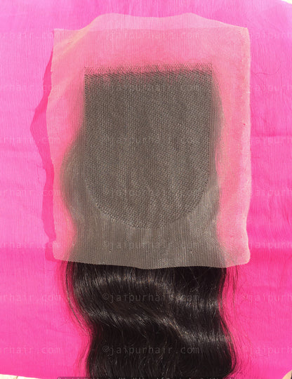 Raw Indian Wavy Lace Closure - Raw Indian Hair, Virgin Hair Extensions, Jaipur Hair