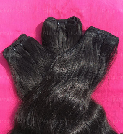 Maharani Raw Indian Wavy Bundle - Raw Indian Hair, Virgin Hair Extensions, Jaipur Hair