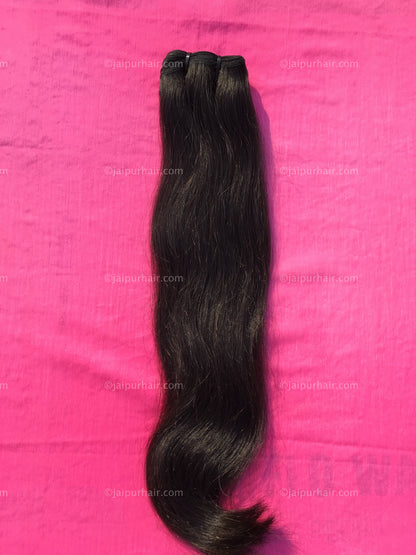 Hype Relaxed Remy Straight Bundle - Raw Indian Hair, Virgin Hair Extensions, Jaipur Hair