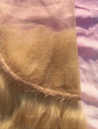 Blazin' Blonde #613 Wavy Indian Lace Frontal - Raw Indian Hair, Virgin Hair Extensions, Jaipur Hair