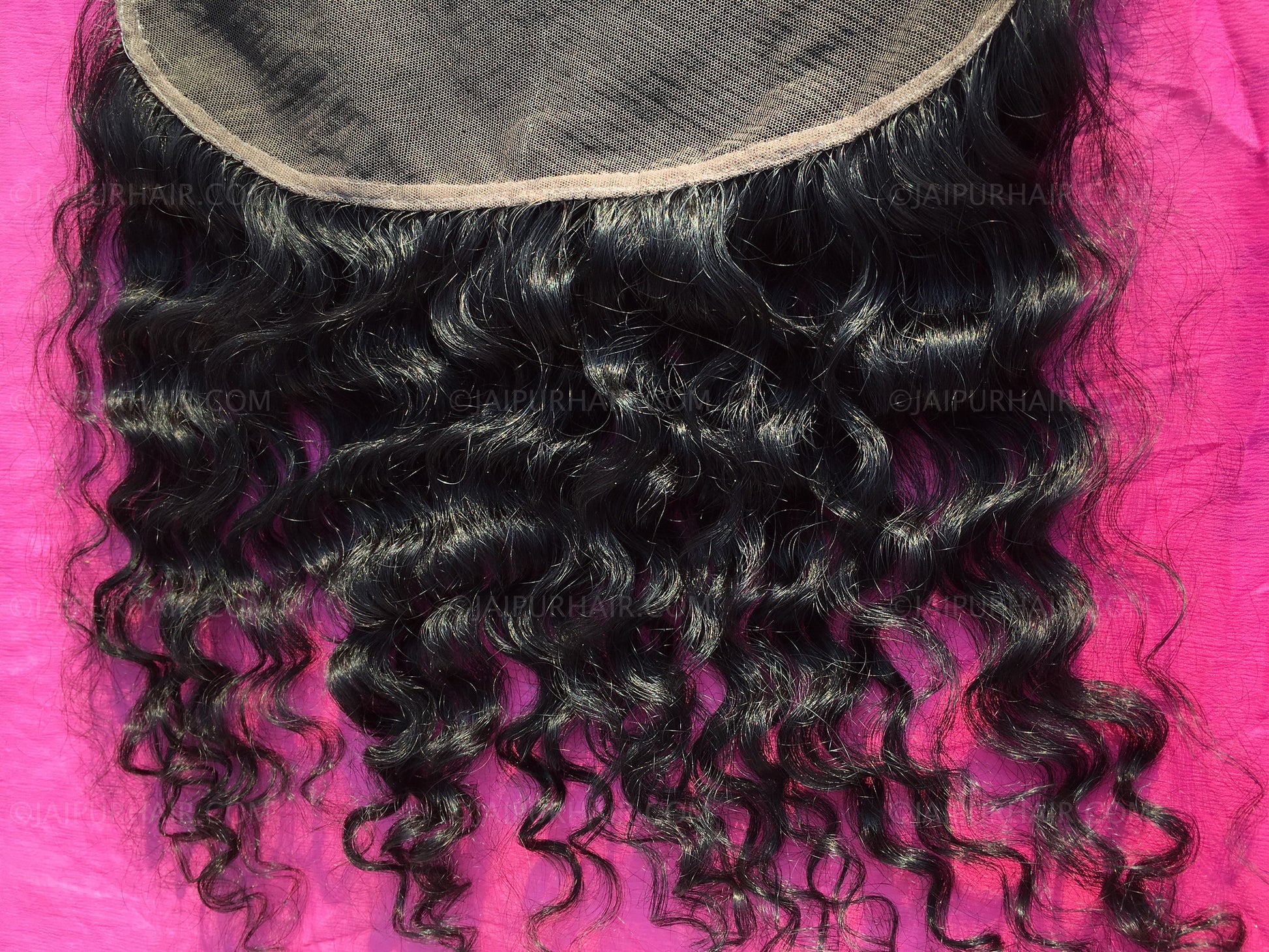 Raw Indian Curly Lace Frontal - Raw Indian Hair, Virgin Hair Extensions, Jaipur Hair